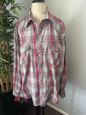 shirt size xl men button down red